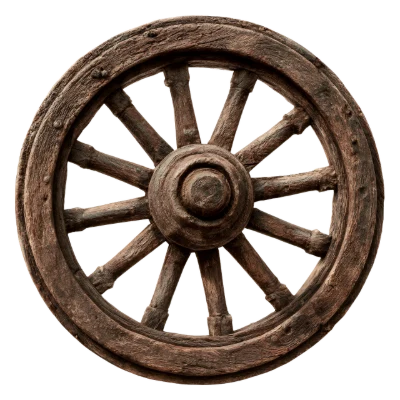 Rustic Wooden Wagon Wheel