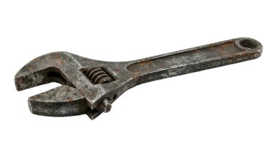 Rusty Adjustable Wrench