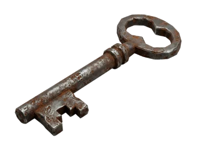 Rusty Antique Skeleton Key