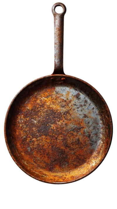 Rusty Cast Iron Skillet