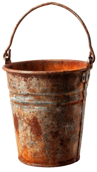 Rusty Metal Bucket