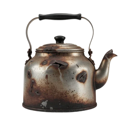 Rusty Metal Kettle