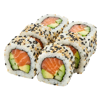 Salmon Avocado Sushi Rolls