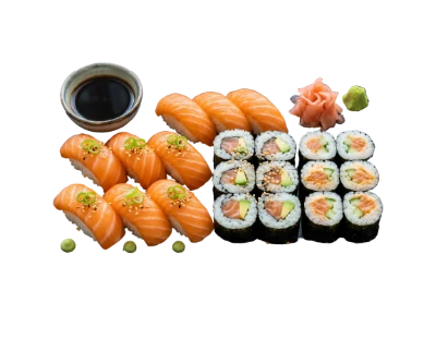 Salmon Sushi Platter Set