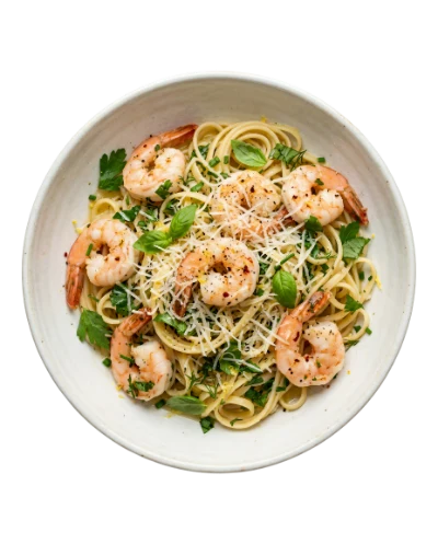 Shrimp Scampi Pasta Bowl