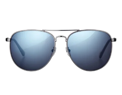 Silver Aviator Sunglasses