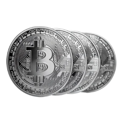 Silver Bitcoin Coins
