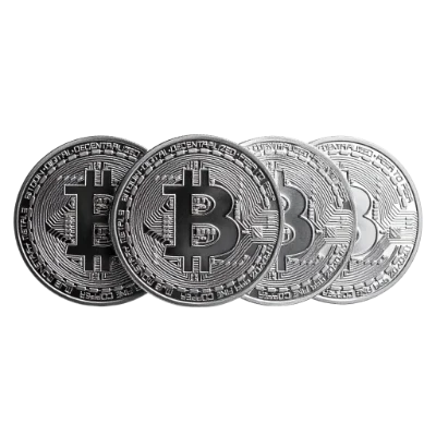 Silver Bitcoin Coins