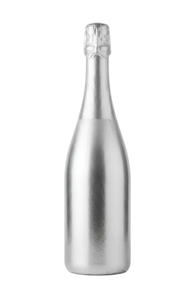 Silver Champagne Bottle