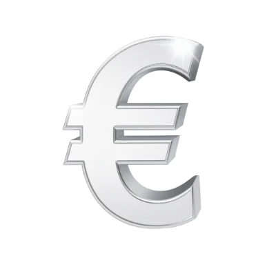Silver Euro Symbol