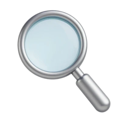 Silver Magnifying Glass