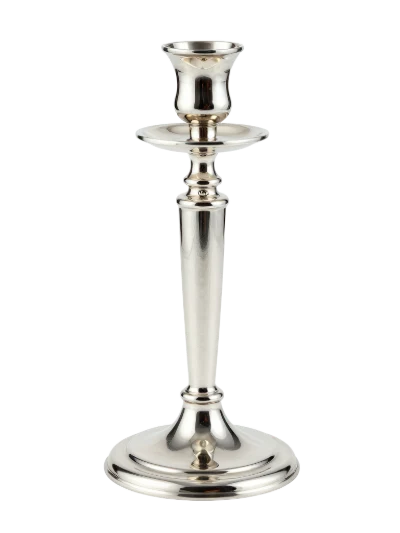 Silver Metal Candlestick