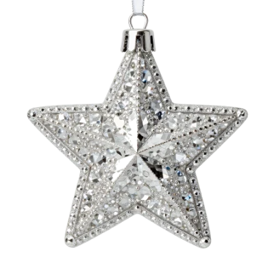 Silver Star Ornament