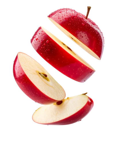 Sliced Red Apple