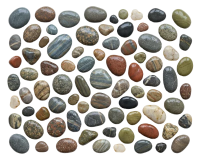 Smooth River Pebble Stones