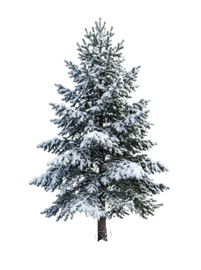 Snow Covered Pine Tree