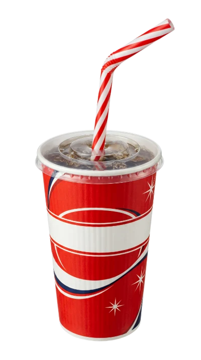 Soda Cup With Straw