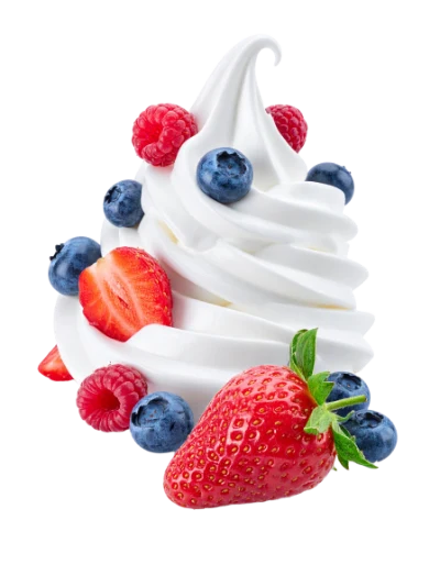 Soft Serve With Berries