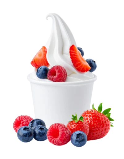 Soft Serve With Berries