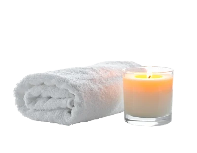 Spa Towel And Candle