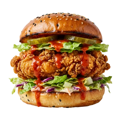 Spicy Fried Chicken Burger