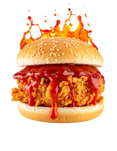 Spicy Fried Chicken Burger