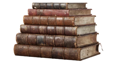 Stack Of Antique Books