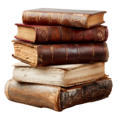 Stack Of Antique Books
