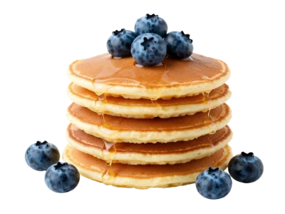 Stack Of Blueberry Pancakes
