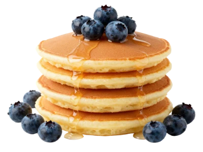 Stack Of Blueberry Pancakes