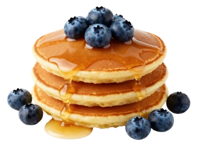 Stack Of Blueberry Pancakes