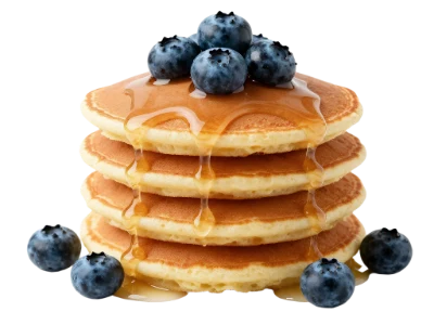 Stack Of Blueberry Pancakes