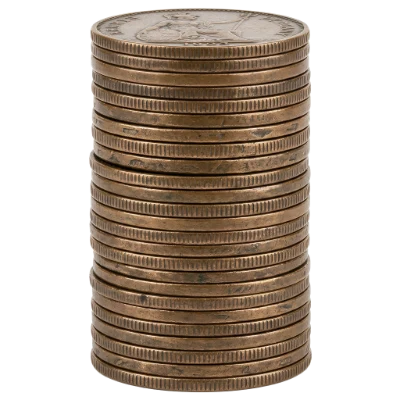 Stack Of Bronze Coins