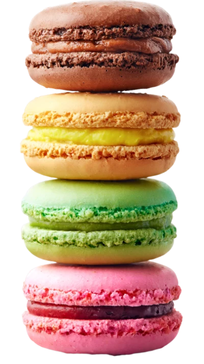 Stack Of Colorful Macarons