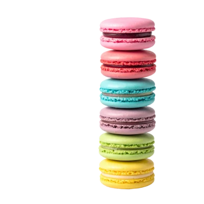 Stack Of Colorful Macarons