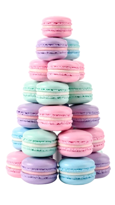 Stack Of Colorful Macarons