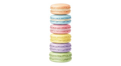 Stack Of Colorful Macarons