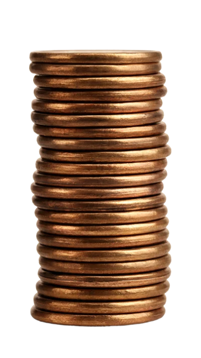 Stack Of Copper Coins