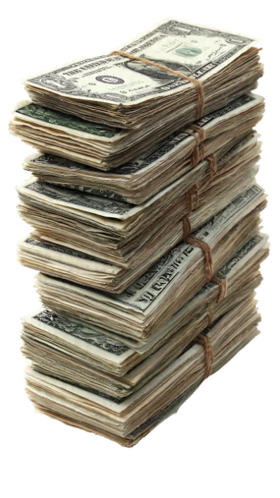 Stack Of Dollar Bills