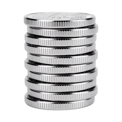 Stack Of Euro Coins