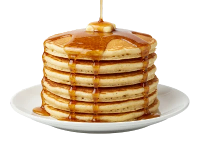 Stack Of Pancakes With Syrup