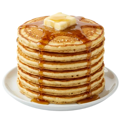 Stack Of Pancakes With Syrup
