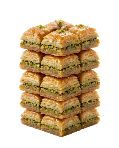 Stack Of Pistachio Baklava