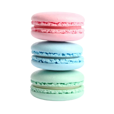 Stacked Colorful Macarons
