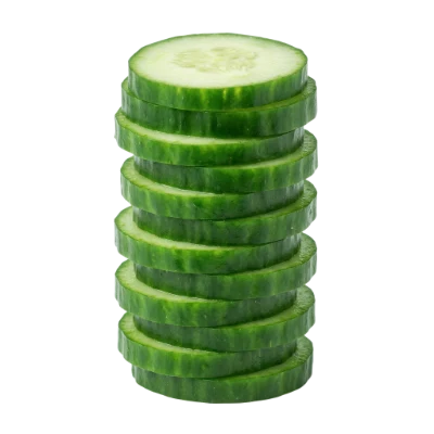 Stacked Cucumber Slices
