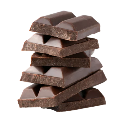 Stacked Dark Chocolate Pieces
