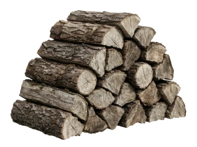 Stacked Firewood Logs