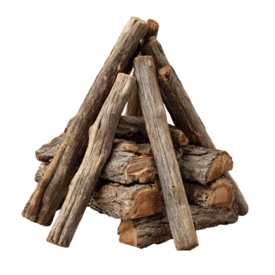 Stacked Firewood Logs