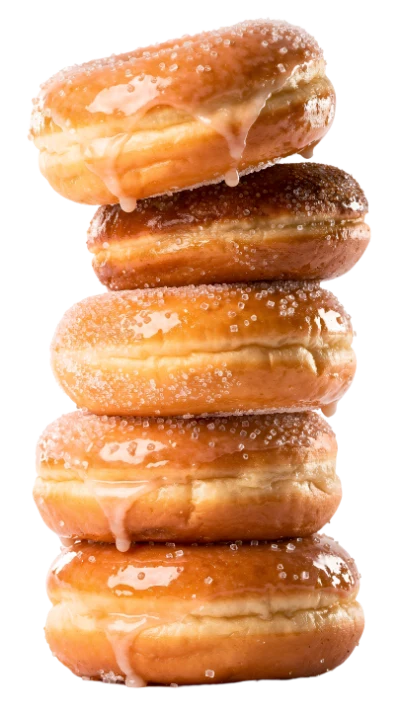 Stacked Glazed Donuts