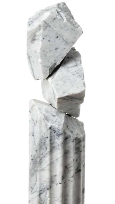 Stacked Marble Stone Fragments